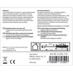 Produktbild für Weihnachtsgirlande Idena 31345, für innen