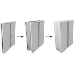 Produktbild für Aktenschrank Phoenix SCF1491GGK, Metall, faltbar