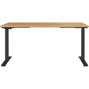 Produktbild für Schreibtisch Germania Mailand, 7908-593, eiche / schwarz