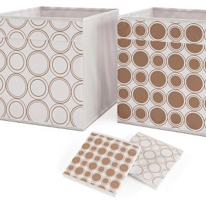Produktbild für Bücherregal Vicco 47902, weiß, mit 4 Faltboxen