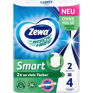 Produktbild für Küchenrolle Zewa Wisch &amp; Weg Smart, ohne Hülse, 2-lagig