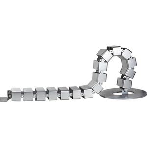 Produktbild für Kabelführung LogiLink KAB0065, zum Anschrauben, silber