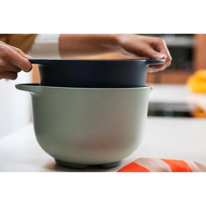 Produktbild für Seiher Mepal Chef It Navy, mit 2 Griffen, aus Kunststoff