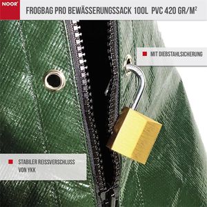Produktbild für Baumbewässerungssack NOOR Frogbag Pro, 6-8 Stunden, 100 Liter