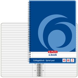 Collegeblock Herlitz 297515, x-book, A5