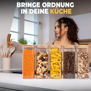 Produktbild für Vorratsglas Clidor mit Bambusdeckel