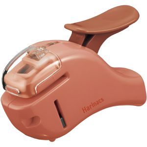 Produktbild für Heftzange Kokuyo Harinacs Small Plus, aus Kunstoff, lachs