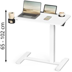 Schreibtisch Vasagle LSD600W01, weiß / weiß