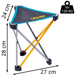 Produktbild für Klapphocker Uquip TRINITY M 244048, Dreibeinhocker