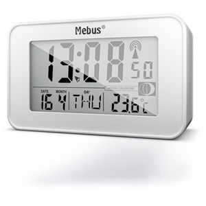 Produktbild für Wecker Mebus 51461 weiß, digital