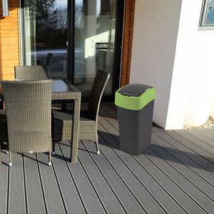 Produktbild für Mülleimer Curver Flip Bin 45L, grün