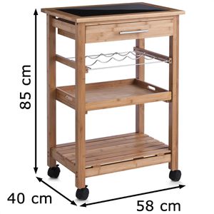 Produktbild für Küchenwagen Zeller 13778, braun