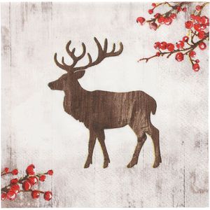 Produktbild für Servietten Papstar 37223 X-Mas Deer