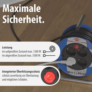 Produktbild für Kabeltrommel Brennenstuhl Kompakt, für innen