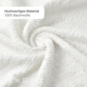 Produktbild für Handtuch NatureMark Frottier, weiß, 70 x 140 cm