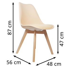 Produktbild für Esszimmerstuhl hJh-OFFICE SCANDI, 661012