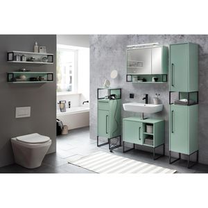 Produktbild für Badschrank Schildmeyer Limone 701700, mit 2 Füßen, mint