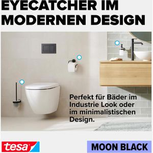 Produktbild für Handtuchhalter Tesa Moon Black 40623, schwarz