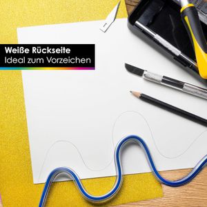 Produktbild für Buntpapier OfficeTree 1768 Glitzerpapier, glitzernd, A4