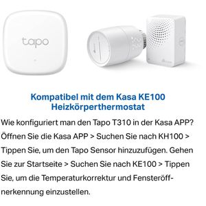 Produktbild für Thermo-Hygrometer Tapo T310, digital