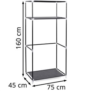Produktbild für Kleiderschrank Songmics RYG83H, schwarz