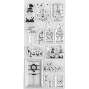 Produktbild für Motivstempel Rayher Clear Stamps Wichtelpost, aus Kunststoff