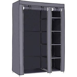 Kleiderschrank Songmics XL, LSF007G, grau