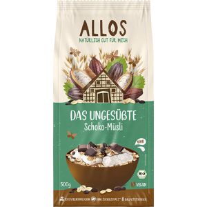Allos Müsli Das Ungesüßte Schoko-Müsli, BIO, ohne Zuckerzusatz, 500g