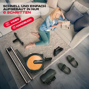 Produktbild für Rudergerät Sportstech PROwer, Stahlrahmen, bis 150 kg