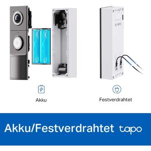 Produktbild für Türklingel Tapo D235, Funk Set, mit Kamera
