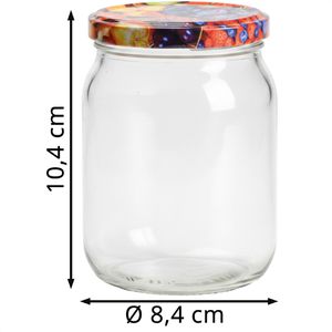 Produktbild für Einmachglas Böttcher-AG Obstdekor, mit Schraubdeckel