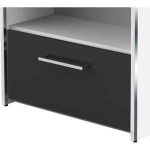 Produktbild für Kombischrank Kerkmann Aveto, anthrazit / weiß