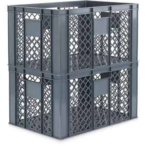 Produktbild für Eurobox Alpha-Paletten grau, 61 Liter, lebensmittelecht