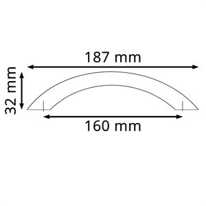 Produktbild für Möbelgriffe SO-TECH BG01e, silber, aus Edelstahl