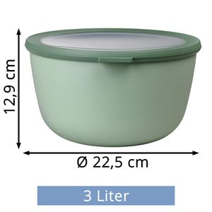 Produktbild für Frischhaltedose Mepal Cirqula rund, aus Kunststoff