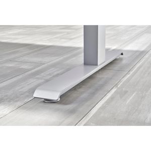 Produktbild für Schreibtisch Hammerbacher XDKB 16, lichtgrau / weiß