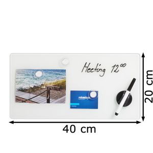 Produktbild für Glas-Magnettafel Relaxdays