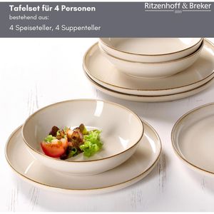 Produktbild für Tafelservice Ritzenhoff&amp;Breker Olivia, Steingut