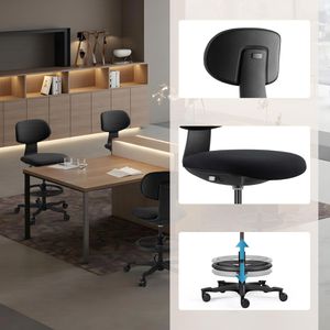 Produktbild für Arbeitsstuhl hJh-OFFICE Work MF2, schwarz