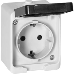 Steckdose Orno Aquatic Mini 2P+E, IP54, Aufputz