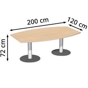 Produktbild für Konferenztisch Geramöbel S-13TF2012-B