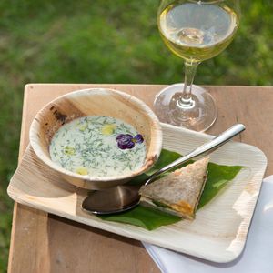 Produktbild für Fingerfoodschalen Biozoyg DTW05410, Palmblatt