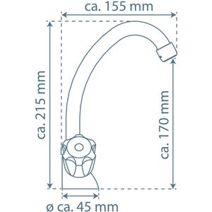 Produktbild für Waschtischarmatur Schütte Brillant, verchromt