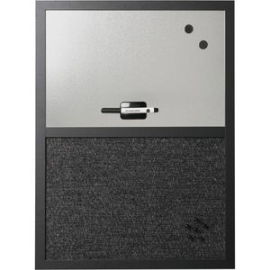 Produktbild für Kombitafel Bi-Office Black Shadow, 2 in 1, anthrazit / silber