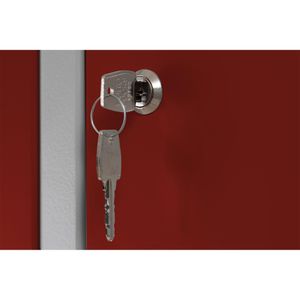 Produktbild für Spind G-Office WRC/4.18117.V2, Doppelspind, rot