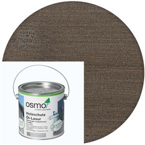 Osmo Holzlasur Holzschutz Öl-Lasur Effekt, 2,5l, außen, 1143 onyxsilber