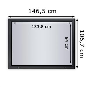Produktbild für Schaukasten Showdown-Displays anthrazit, B1, außen