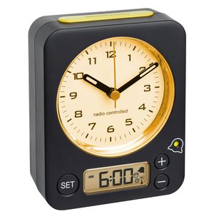 Produktbild für Wecker TFA 60.1511.01.07 Combo schwarz, analog