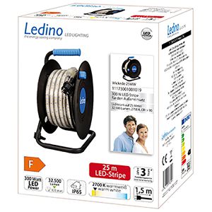Produktbild für Lichtschlauch Ledino Wickede 25, LED, warmweiß