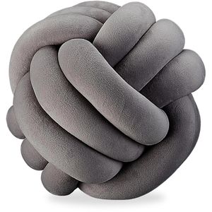 Sofakissen Relaxdays Knotenkissen 10025428, anthrazit